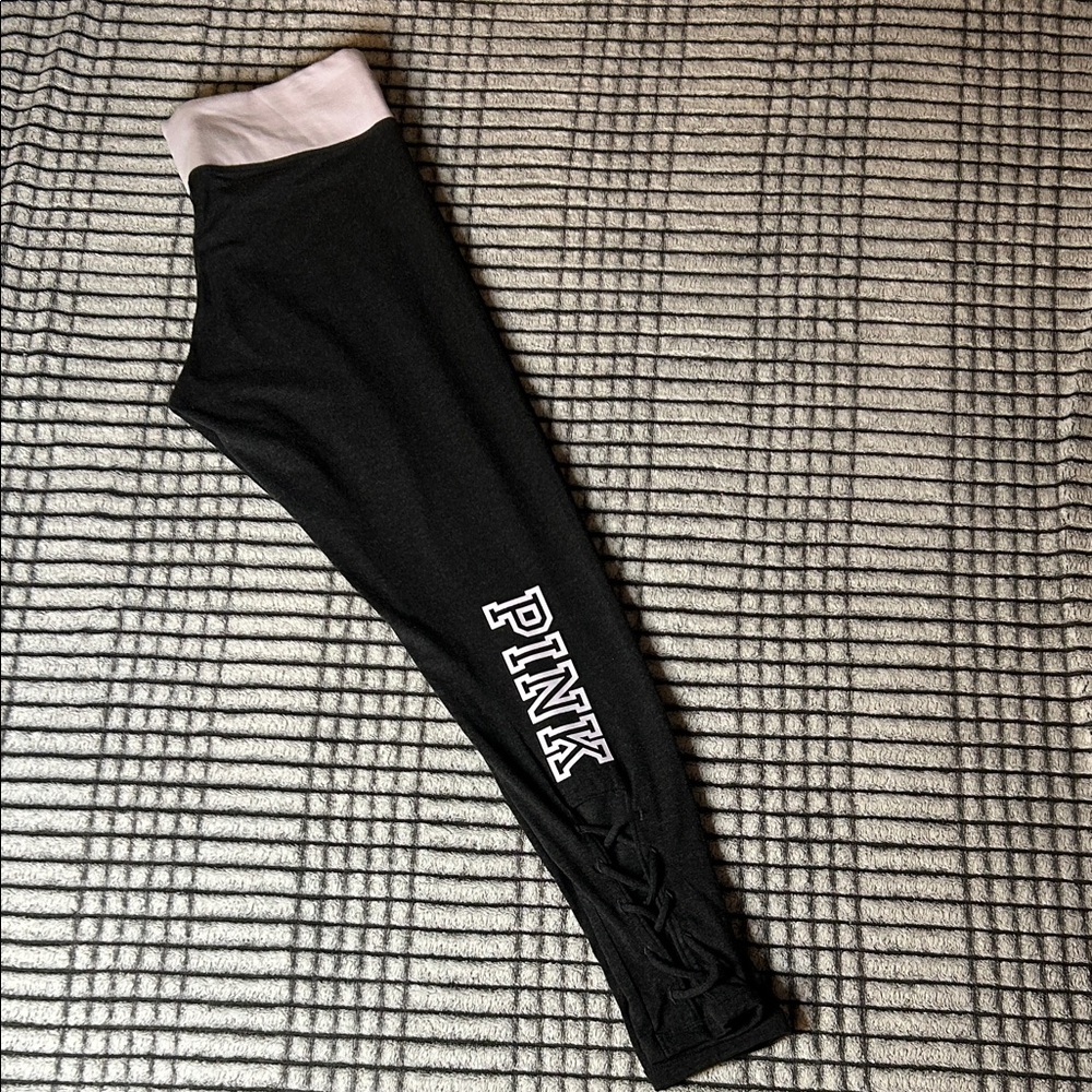 PINK Victoria's Secret Laced Leggings (L)